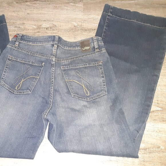 "Worn" Jeans * NWOT? * Blue Denim * Women's Size 10 * Boot Flare Bell Bottoms * - Picture 10 of 11